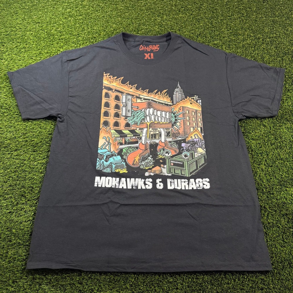 Oxymorrons Mohawks & Durags Band Graphic T-Shirt Black XL 2022 Tour Tee